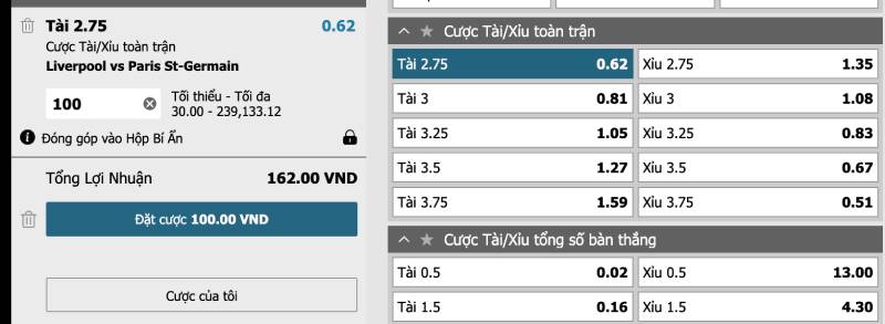 Cách Tính Kèo Bóng Đá: Bí Kíp Giúp Bạn Thắng Lớn Khi Cá Cược 5 Cách tính kèo tài xỉu (Over/Under)