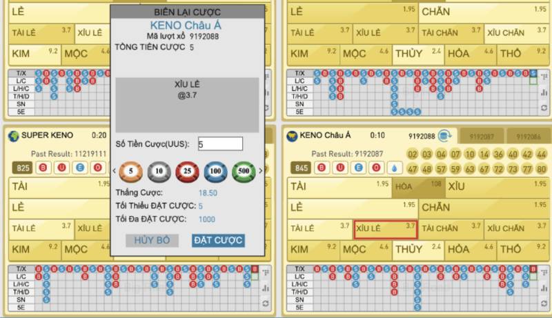 VN Keno VN88 – Trò Chơi Xổ Số Hấp Dẫn Với Tỷ Lệ Thưởng Cao 5 Hướng dẫn đặt cược VN Keno VN88