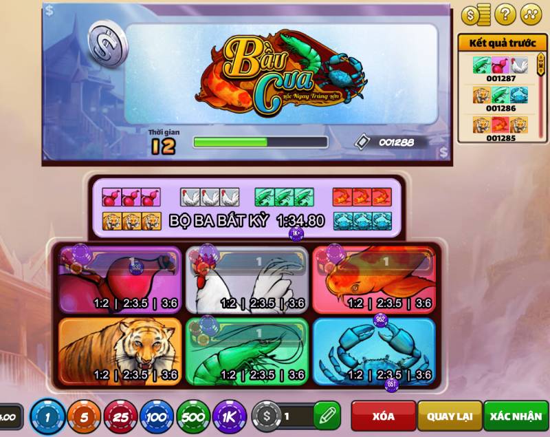 Cách Chơi Bầu Cua Cào VN88 Từ A Đến Z 4 Hướng dẫn đặt cược bầu cua cào VN88