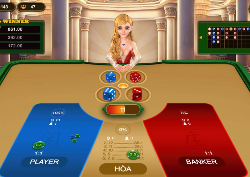 Xúc Xắc Baccarat Là Gì? Cách Chơi & Kinh Nghiệm Chiến Thắng 6 Kết hợp giữa cược Player/Banker và cược hòa